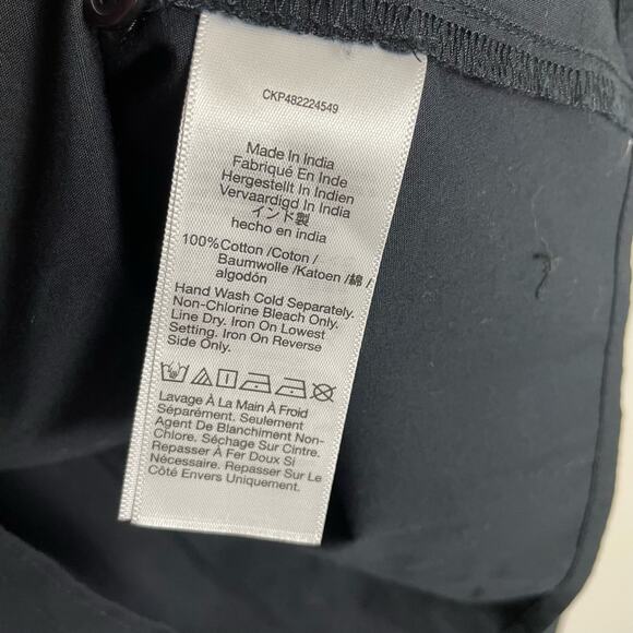 Madewell Poplin Embellished Cropped Long Sleeve Button Up Shirt US Women's XXS - Picture 5 of 5